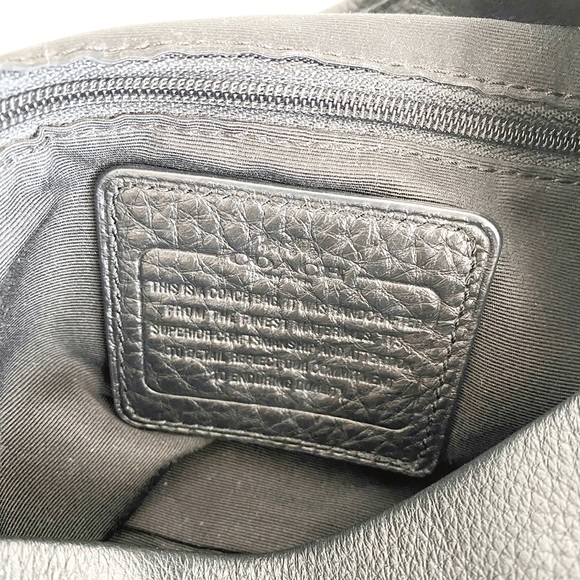 Coach Black Leather Handbag - Picture 4 of 10
